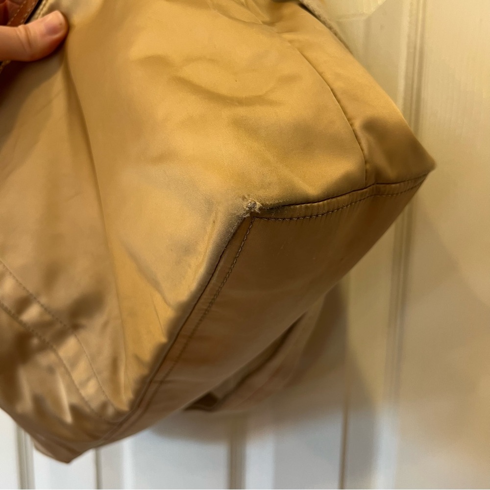 COACH 2007 Champagne Satin Fabric Hamptons Weekend Tote Purse 11748 Crossbody - Picture 11 of 16